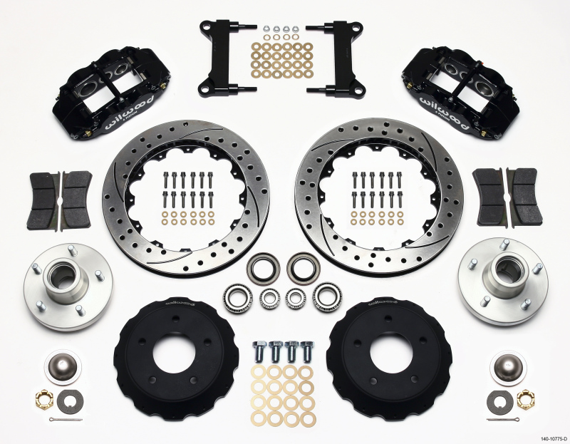 Wilwood 140-10775-D - Narrow Superlite 6R Front Hub Kit 13.06in Drilled Chevy C-10 60-87 CPP Drop Spindle Wilwood 140-10775-D - Narrow Superlite 6R Front Hub Kit 13.06in Drilled Chevy C-10 60-87 CPP Drop Spindle