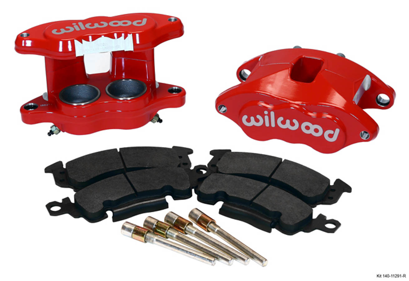 Wilwood 140-11291-R - D52 Front Caliper Kit - Red 2.00 / 2.00in Piston 1.04in Rotor