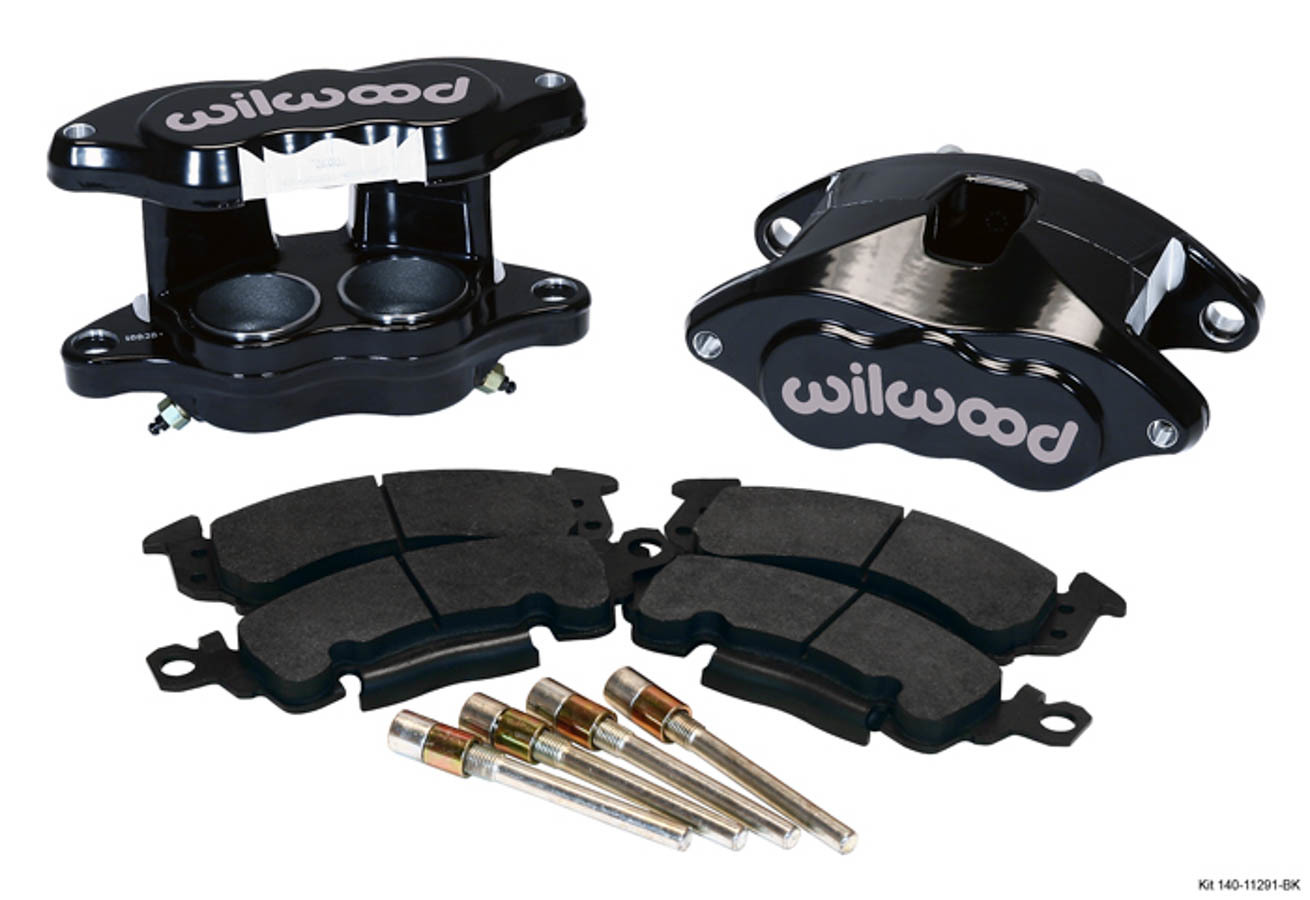 Wilwood 140-11291-BK - D52 Front Caliper Kit - Black Pwdr 2.00 / 2.00in Piston 1.04in Rotor