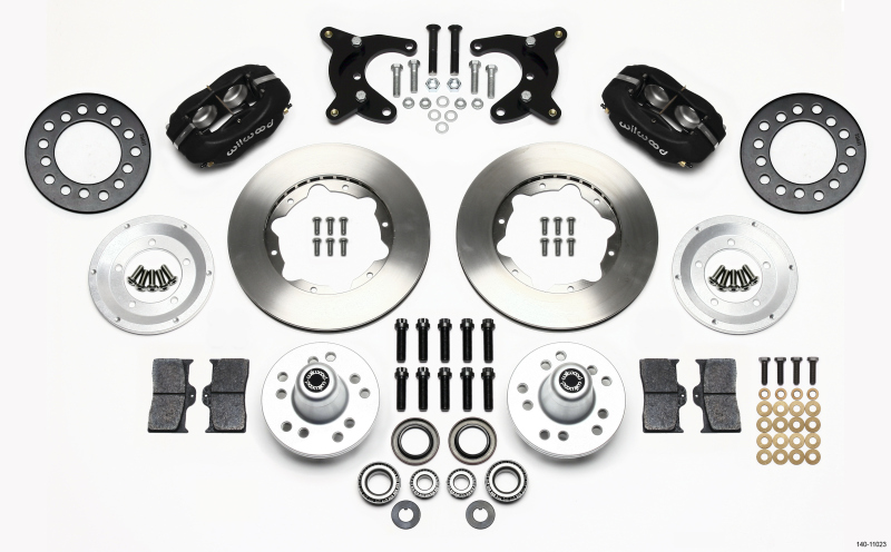 Wilwood 140-11023 - Forged Dynalite Front Kit 11.00in 65-72 CDP A Body - 10in Drum Wilwood 140-11023 - Forged Dynalite Front Kit 11.00in 65-72 CDP A Body - 10in Drum