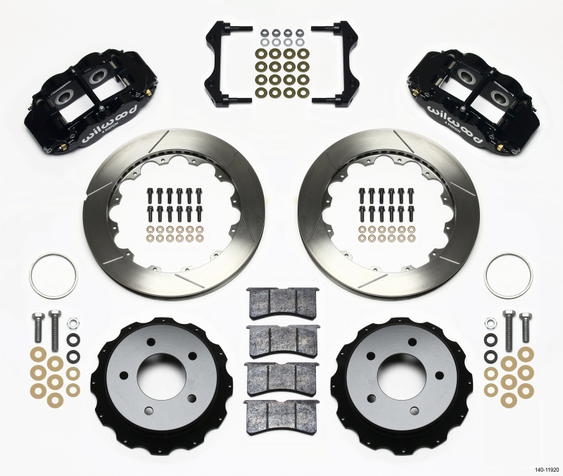 Wilwood 140-11920 - Narrow Superlite 4R Rear Kit 12.88in 84-87 Corvette C4