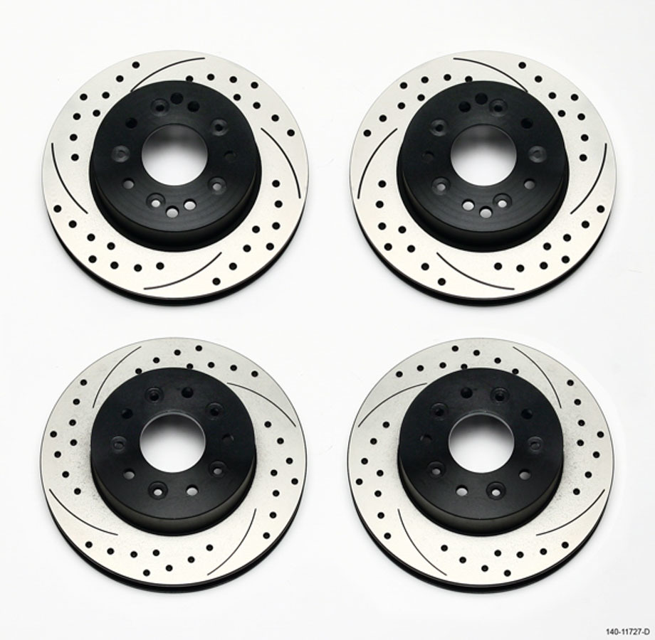 Wilwood 140-11727-D - Rotor Kit Front/Rear-Drilled 65-82 Corvette C2/C3 (1Pc Rotors) Wilwood 140-11727-D - Rotor Kit Front/Rear-Drilled 65-82 Corvette C2/C3 (1Pc Rotors)