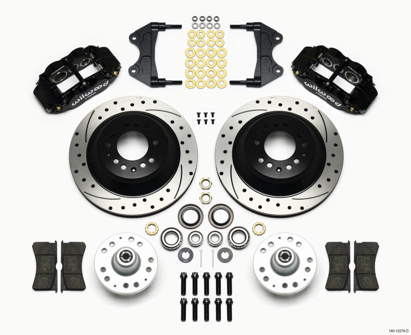 Wilwood 140-12276-D - Narrow Superlite 6R Front Hub & 1PC Rtr Kit 12.88in Dril WWE ProSpindle