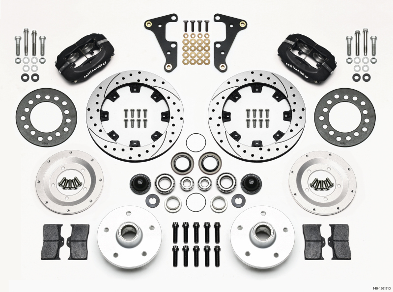 Wilwood 140-12617-D - Forged Dynalite Front Kit 11.75in Drilled 40-52 Oldsmobile Wilwood 140-12617-D - Forged Dynalite Front Kit 11.75in Drilled 40-52 Oldsmobile