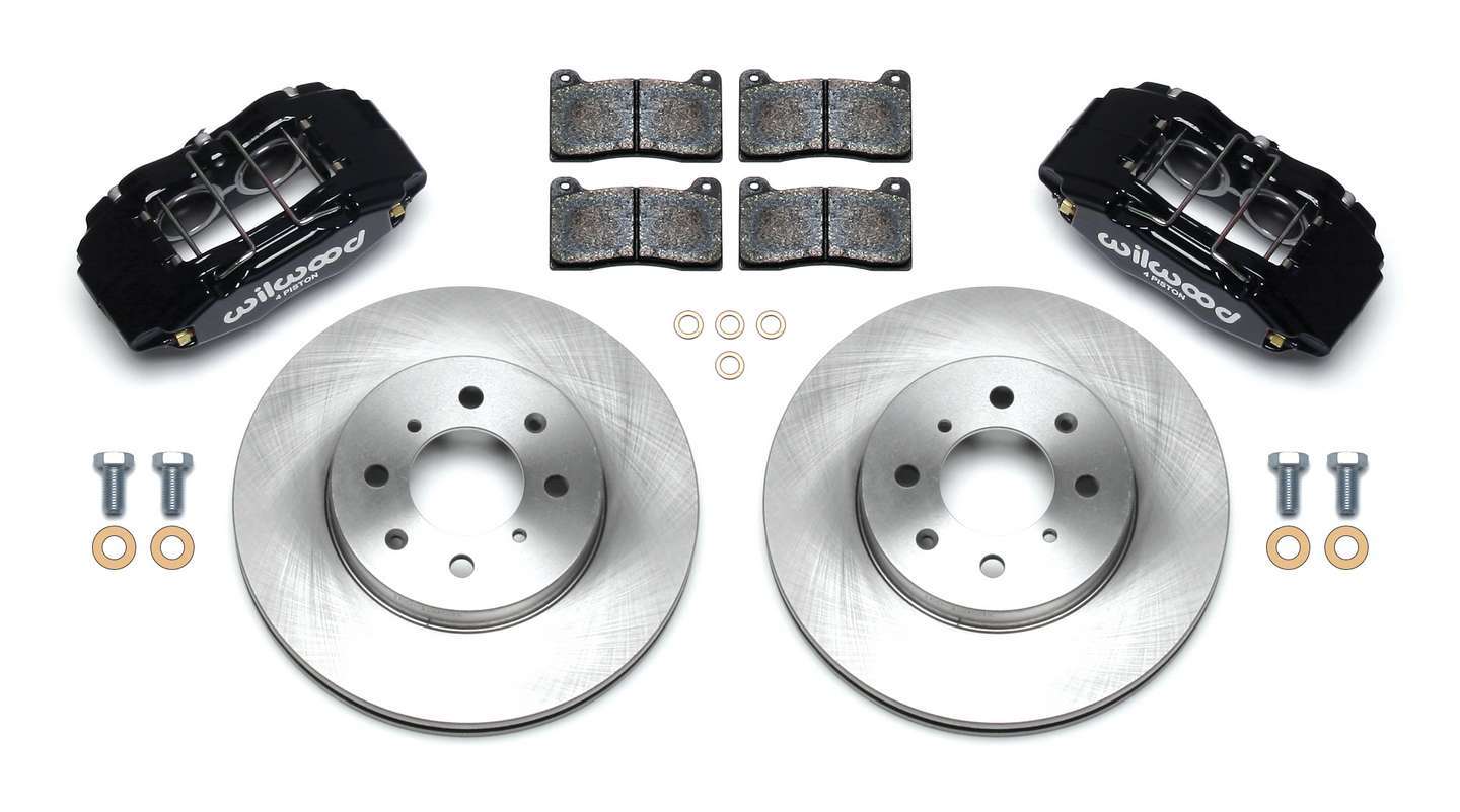 Wilwood 140-12996 - DPHA Front Caliper & Rotor Kit Honda / Acura w/ 262mm OE Rotor