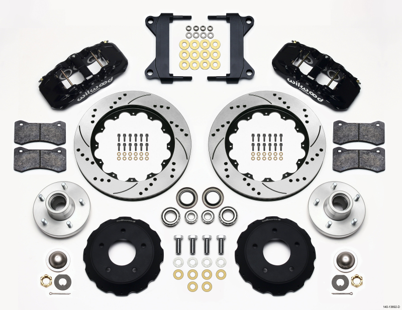 Wilwood 140-13692-D - AERO6 Front Hub Kit 14.00 Drilled Chevy C-10 60-87 CPP Drop Spindle Wilwood 140-13692-D - AERO6 Front Hub Kit 14.00 Drilled Chevy C-10 60-87 CPP Drop Spindle