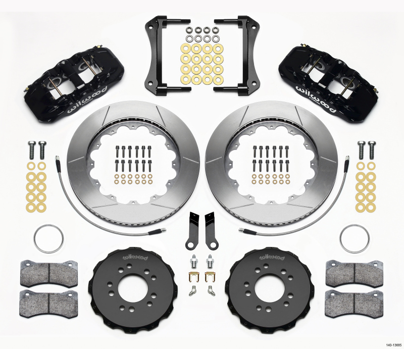 Wilwood 140-13685 - AERO6 Front Hat Kit 14.00 2005-2014 Mustang w/ BMR Suspn. w/Lines Wilwood 140-13685 - AERO6 Front Hat Kit 14.00 2005-2014 Mustang w/ BMR Suspn. w/Lines