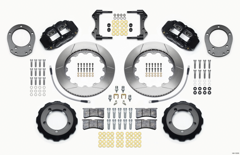 Wilwood 140-13330 - Narrow Superlite 4R Front Hat Kit 14.00in 76-77 Ford Bronco Dana 44 w/Lines Wilwood 140-13330 - Narrow Superlite 4R Front Hat Kit 14.00in 76-77 Ford Bronco Dana 44 w/Lines