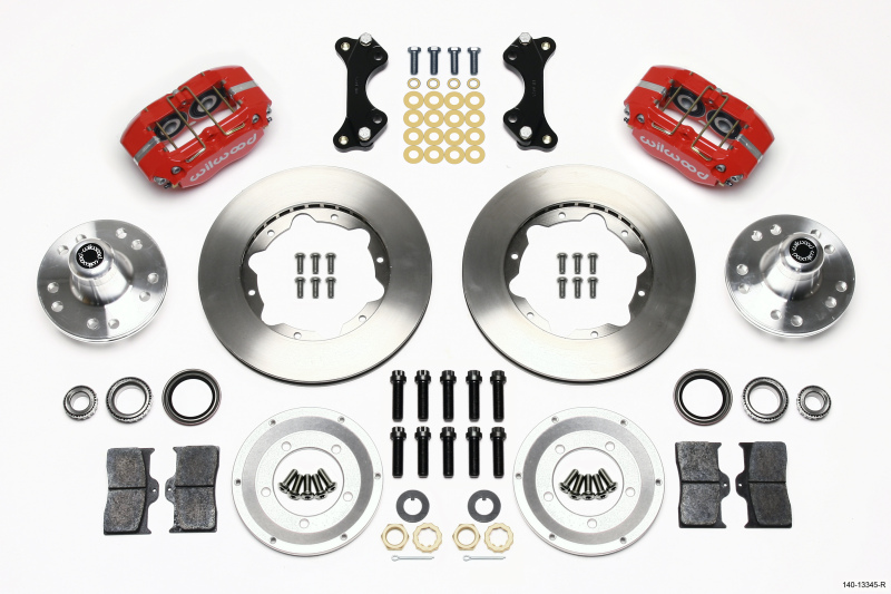 Wilwood 140-13345-R - Dynapro Dust-Boot Front Kit 11.00in Red WWE ProSpindle Wilwood 140-13345-R - Dynapro Dust-Boot Front Kit 11.00in Red WWE ProSpindle