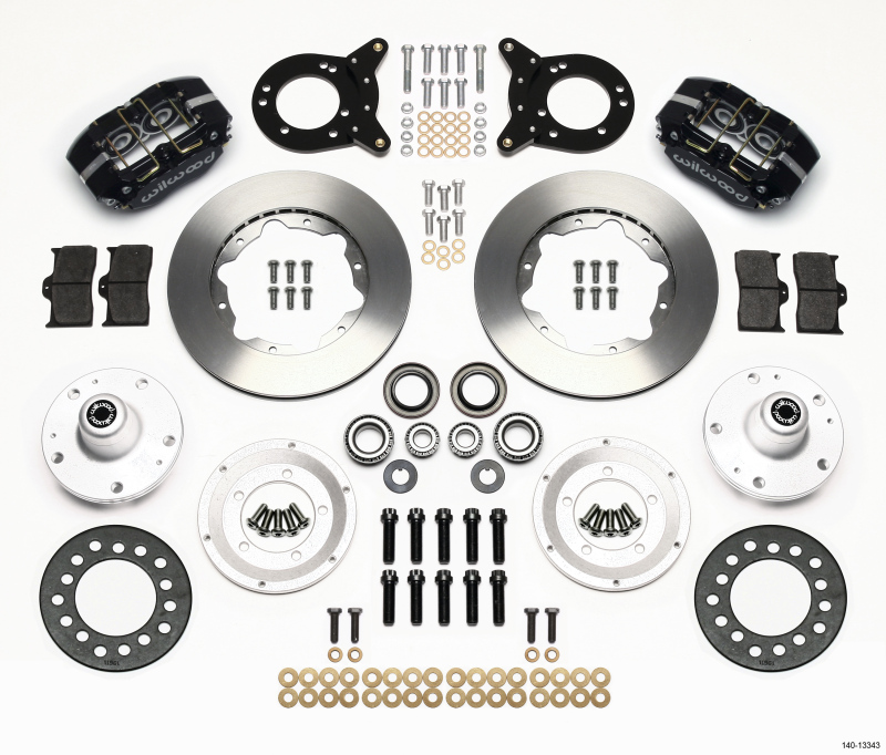 Wilwood 140-13343 - Dynapro Dust-Boot Front Kit 11.00in 1965-1969 Mustang Disc & Drum Spindle Wilwood 140-13343 - Dynapro Dust-Boot Front Kit 11.00in 1965-1969 Mustang Disc & Drum Spindle