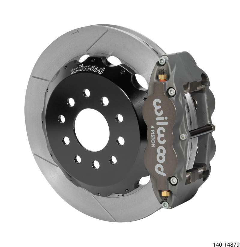 Wilwood 140-14879 - Narrow Superlite 4R Rear Kit 12.88in Slotted Rotor Anodized 88-96 Chevy Corvette C4
