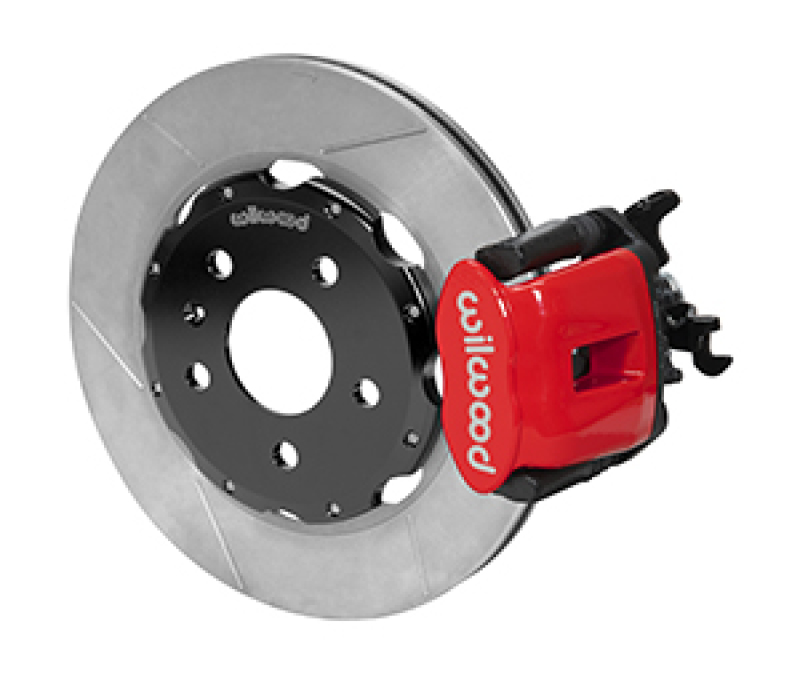 Wilwood 140-14591-R - 03-08 Audi A4 Caliper-Combination Parking Brake Rear 12.19 Rotor - Red