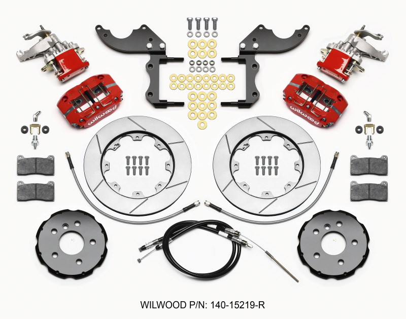 Wilwood 140-15219-R - Dynapro Radial4 / MC4 Rear Kit 12.19 Red 2014-2015 Mini Cooper w/Lines & Cables Wilwood 140-15219-R - Dynapro Radial4 / MC4 Rear Kit 12.19 Red 2014-2015 Mini Cooper w/Lines & Cables