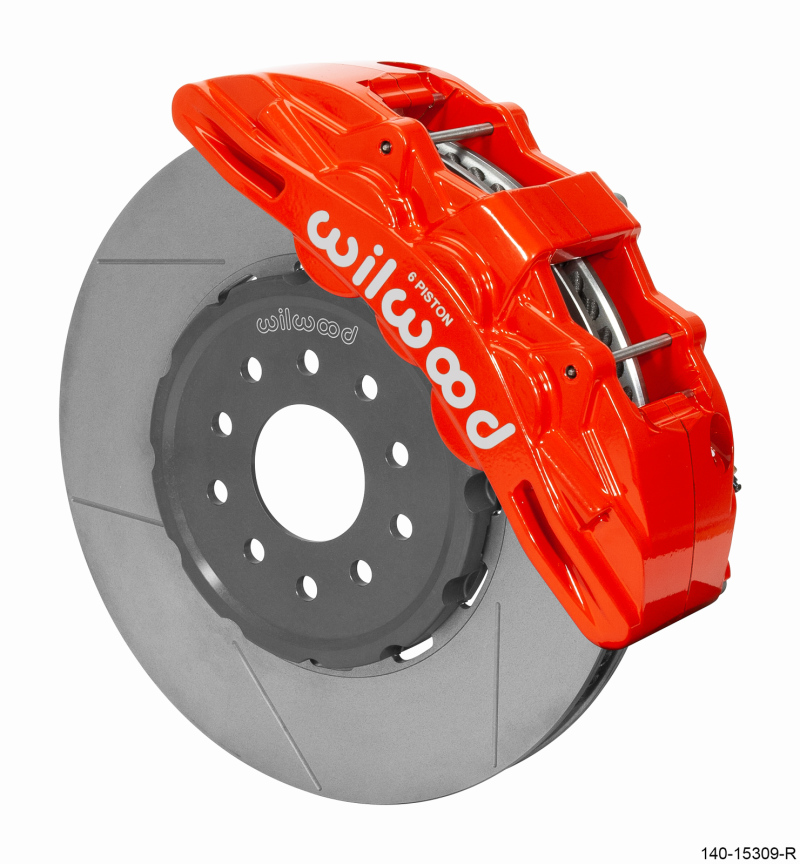 Wilwood 140-15309-R - SX6R Front Brake Kit 14in GT Slotted Red 05-13 Chevy Corvette Wilwood 140-15309-R - SX6R Front Brake Kit 14in GT Slotted Red 05-13 Chevy Corvette