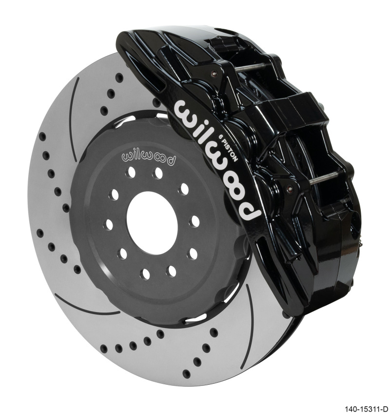 Wilwood 140-15311-D - SX6R Front Brake Kit 15in SRP Slotted/Drilled Black 05-13 Chevy Corvette Wilwood 140-15311-D - SX6R Front Brake Kit 15in SRP Slotted/Drilled Black 05-13 Chevy Corvette