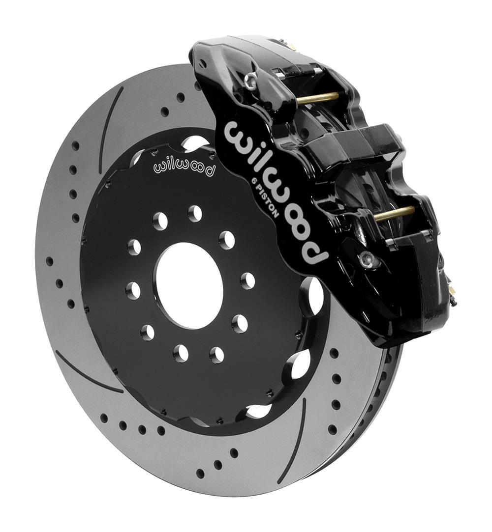 Wilwood 140-15705-D - AERO6 Front Big Brake Kit 14.00in Drilled Black Rotor - 97-13 Chevrolet Corvette C5/C6/Z06