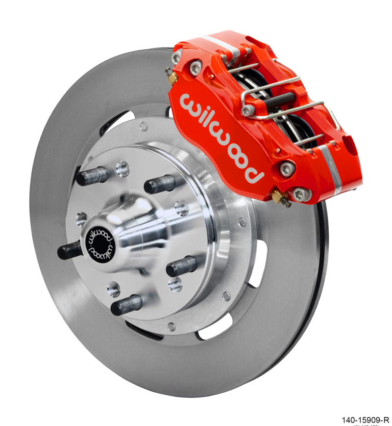 Wilwood 140-15909-R - Dynapro 4R Front Kit 11.75in Ultralite HP Rotors - Red