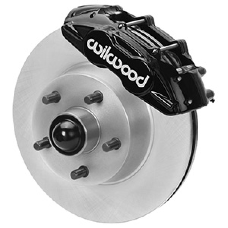 Wilwood 140-16801 - 65-67 Ford Mustang D11 11.29 in. Vtd. Brake Kit w/ Flex Lines