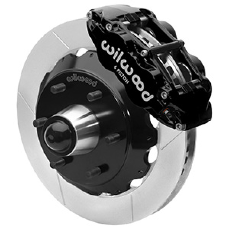 Wilwood 140-16457 - 63-87 C10 CPP Spindle FNSL6R Front BBK 13in Slotted 6x5.5 BC - Black