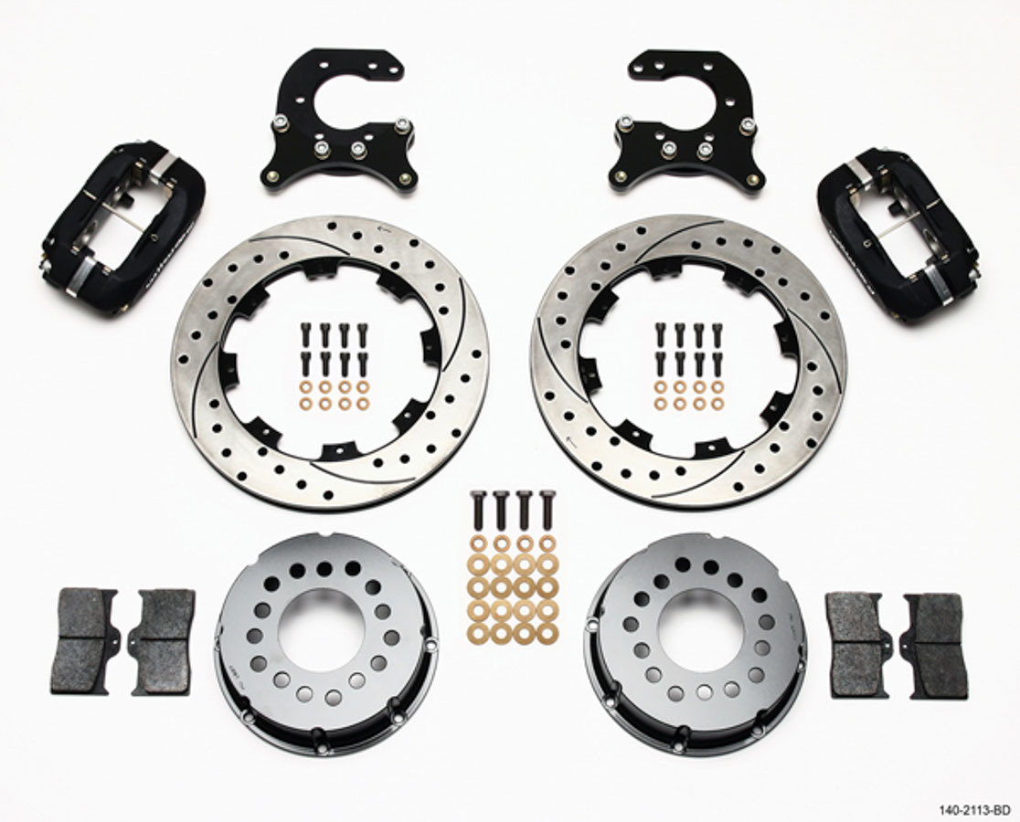 Wilwood 140-2113-BD - Forged Dynalite P/S Rear Kit Drilled Rotor Small Ford 2.66in Offset Wilwood 140-2113-BD - Forged Dynalite P/S Rear Kit Drilled Rotor Small Ford 2.66in Offset
