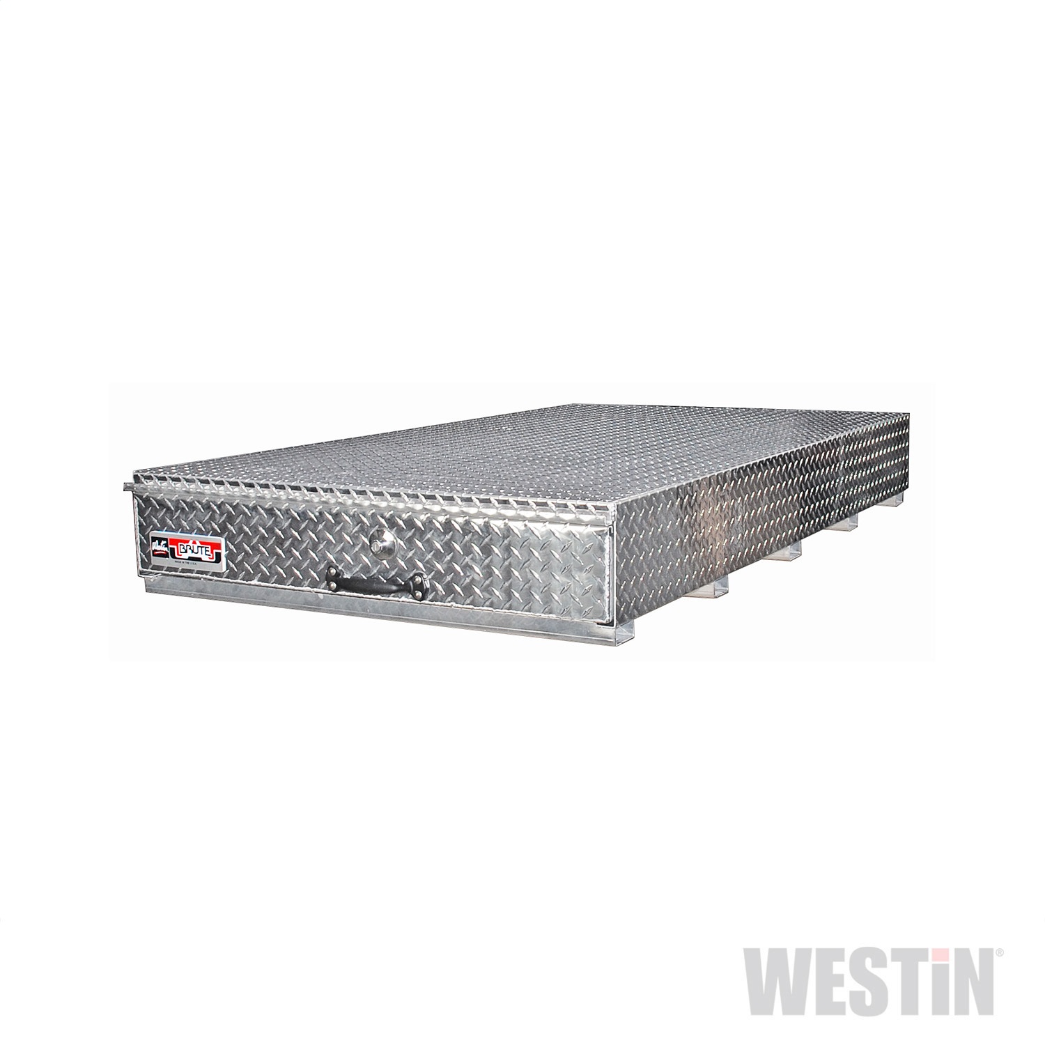 Westin 80-HBS340 - Brute Bedsafe In-Bed Tool Box; Polished Aluminum; D 72 in. x W 40 in. x H 9.5 in.; Single Drawer;