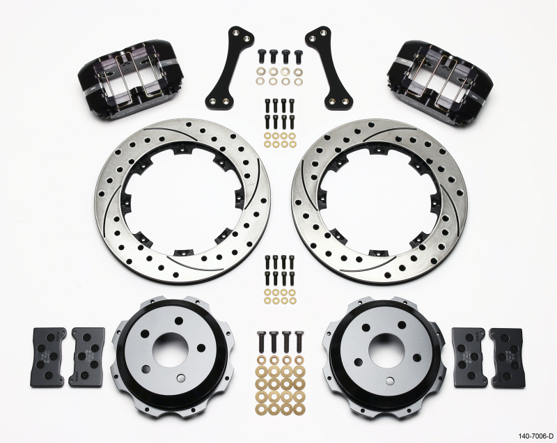 Wilwood 140-7006-D - Dynapro Rear Kit 12.19in Drilled Subaru Impreza WRX