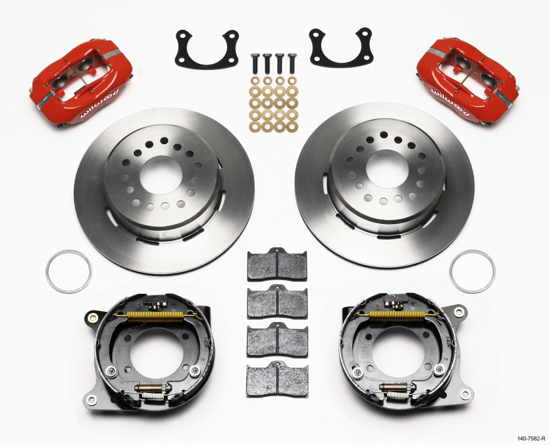 Wilwood 140-7582-R - Forged Dynalite P/S Park Brake Kit Red New Big Ford 2.36in Offset Wilwood 140-7582-R - Forged Dynalite P/S Park Brake Kit Red New Big Ford 2.36in Offset