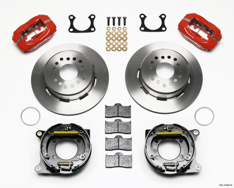 Wilwood 140-7139-R - Forged Dynalite P/S Park Brake Kit Red Big Ford 2.36in Offset Wilwood 140-7139-R - Forged Dynalite P/S Park Brake Kit Red Big Ford 2.36in Offset