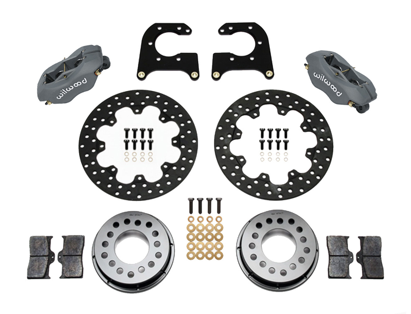 Wilwood 140-2119-BD - Forged Dynalite Rear Drag Kit Drilled Rotor New Big Ford 2.50in Offset Wilwood 140-2119-BD - Forged Dynalite Rear Drag Kit Drilled Rotor New Big Ford 2.50in Offset