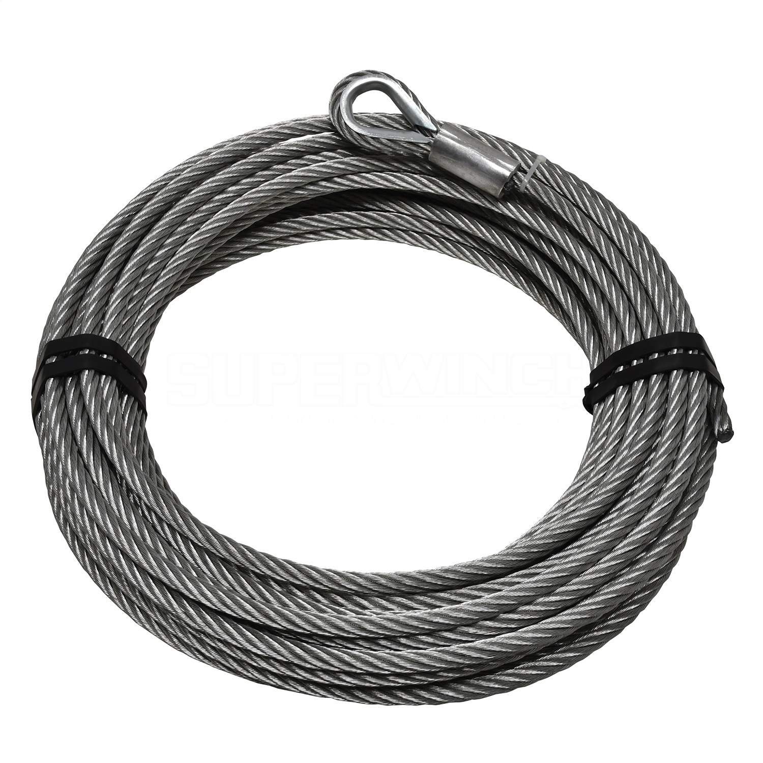 Westin 90-24585 - Wire Rope; Replacement; 7/16 in. Dia. x 92 ft. Length; For Tigershark 13500/15500 Winches; Westin 90-24585 - Wire Rope; Replacement; 7/16 in. Dia. x 92 ft. Length; For Tigershark 13500/15500 Winches;