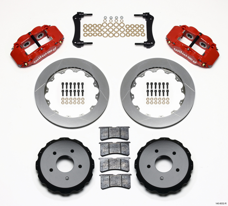 Wilwood 140-8032-R - Narrow Superlite 4R Rear Kit 12.88in Red 97-04 Corvette C5/Z06 Wilwood 140-8032-R - Narrow Superlite 4R Rear Kit 12.88in Red 97-04 Corvette C5/Z06
