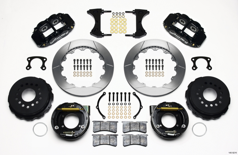 Wilwood 140-9216 - Narrow Superlite 4R Rear P-Brk Kit 12.88in Small Ford 2.66in Offset Wilwood 140-9216 - Narrow Superlite 4R Rear P-Brk Kit 12.88in Small Ford 2.66in Offset