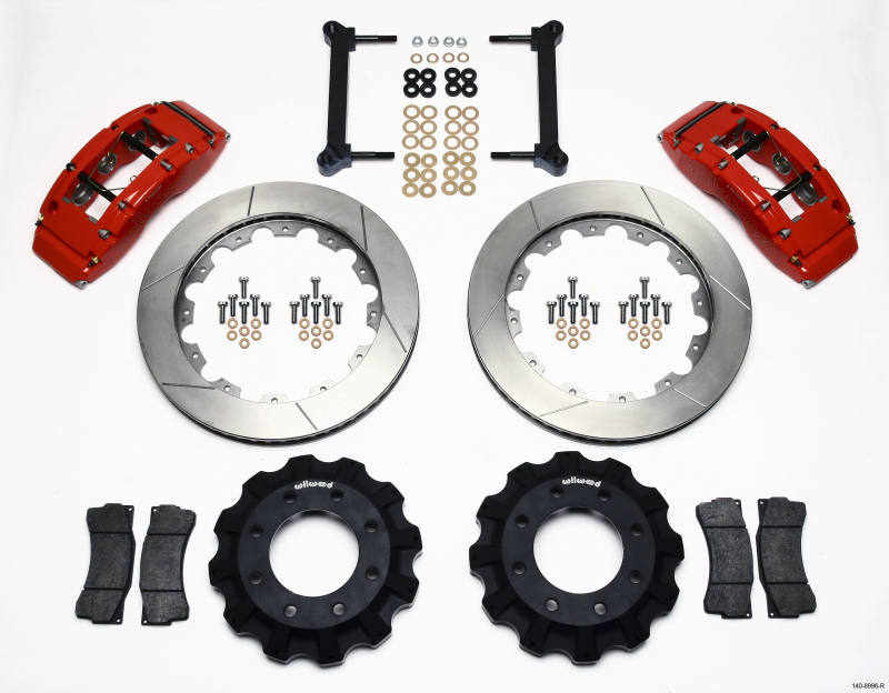 Wilwood 140-8996-R - TC6R Front Kit 16.00in Red 1999-2010 GM H2 Truck/SUV 2500