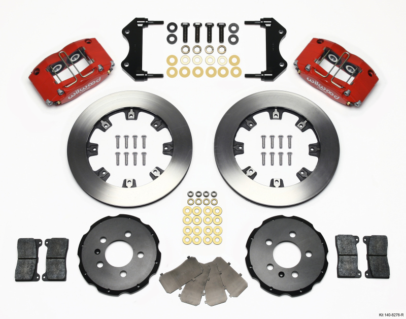 Wilwood 140-8276-R - Dynapro Radial Front Kit 12.19in Red 99-03 Jetta IV & Golf IV