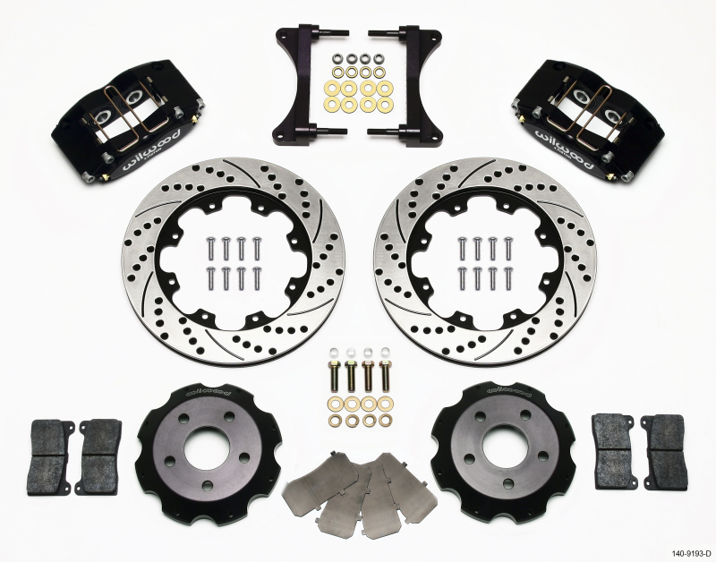 Wilwood 140-9193-D - Dynapro Radial Front Kit 12.00in Drilled Subaru Impreza WRX (*Line Kit Needed*)