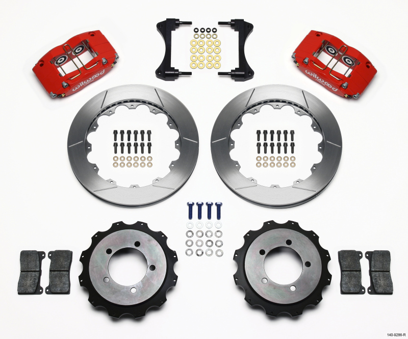 Wilwood 140-9286-R - Dynapro Radial Rear Kit 13.00in Red Mitsubishi EVO VIII
