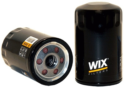 Wix 51516 - Oil Filter - Canister - Screw-On - 4.828 in Tall - 3/4-16 in Thread - 21 Micron - Steel - Black Paint - Various Applications - Each