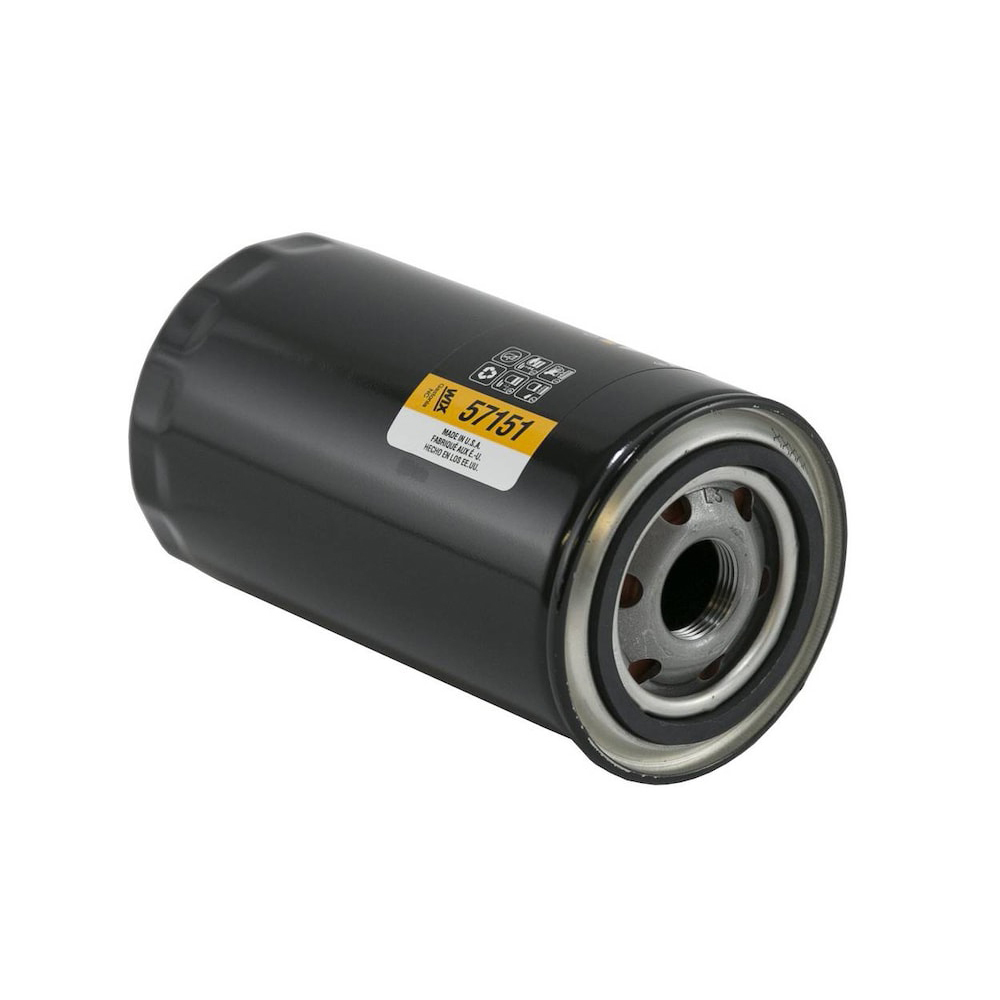 Wix 57151 - Oil Filter - Canister - Screw-On - 6.932 in Tall - 1-16 in Thread - Steel - Black Paint - Diesel - Ford Fullsize Truck 2016-21 - Each Wix 57151 - Oil Filter - Canister - Screw-On - 6.932 in Tall - 1-16 in Thread - Steel - Black Paint - Diesel - Ford Fullsize Truck 2016-21 - Each