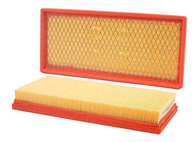 Wix 46174 - Air Filter Element - Panel - 12.864 in L x 5.856 in W x 1.713 in H - Paper - White - Ford Fullsize Truck 1987-98 - Each