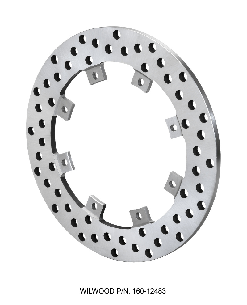 Wilwood 160-12483 - Rotor-SuperAlloy-Rear Drag-Drilled 11.44 x .350 - Dynamic (Snap Ring Mnt) Wilwood 160-12483 - Rotor-SuperAlloy-Rear Drag-Drilled 11.44 x .350 - Dynamic (Snap Ring Mnt)