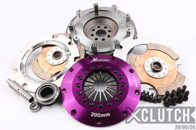 XCLUTCH XKBM20530-2E - 01-03 BMW 325Ci Base 2.5L 8in Twin Solid Ceramic Clutch Kit