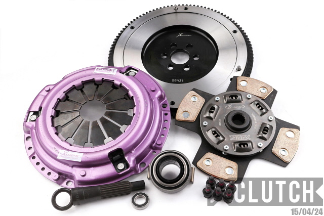 XCLUTCH XKHN21506-1B - 07-08 Honda Fit Base 1.5L Stage 2 Sprung Ceramic Clutch Kit