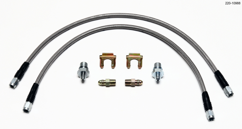 Wilwood 220-10988 - Flexline Kit Universal. 18in M10 x 1.0 BF to 1/8-27 NPT Wilwood 220-10988 - Flexline Kit Universal. 18in M10 x 1.0 BF to 1/8-27 NPT