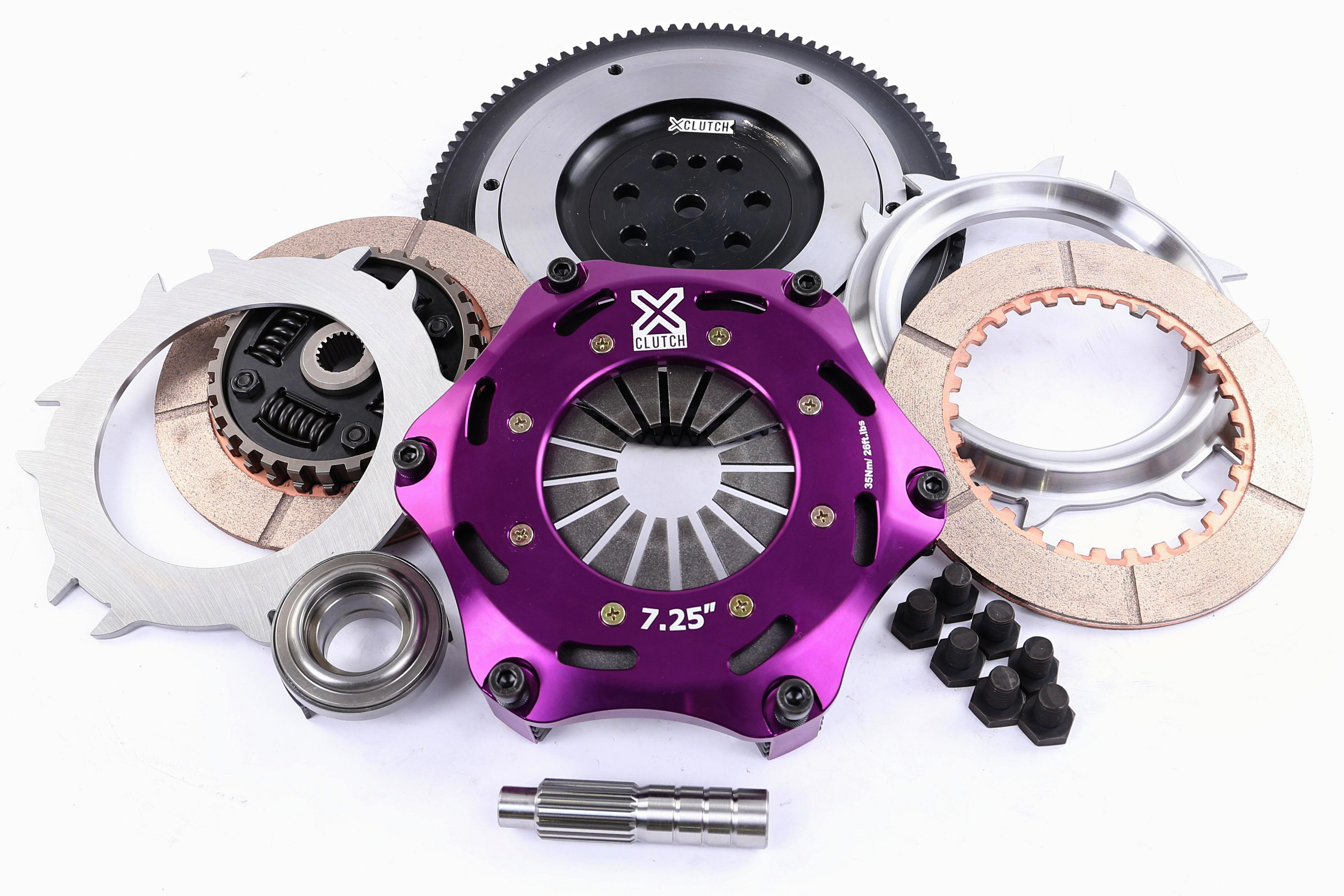 XCLUTCH XKMI18524-2B - 91-96 Dodge Stealth ES 3.0L 7.25in Twin Sprung Ceramic Clutch Kit