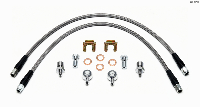 Wilwood 220-11718 - Flexline Kit D52 Caliper 20in w/ Banjo 7/16-20