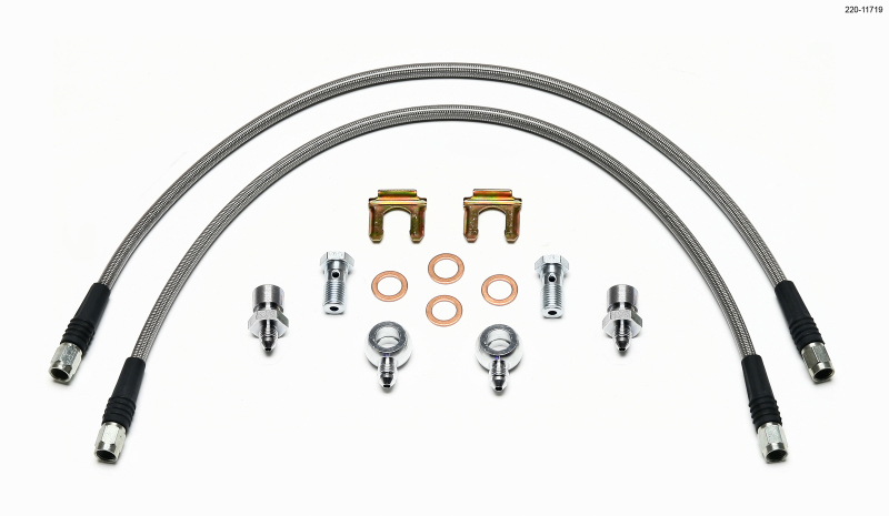 Wilwood 220-11719 - Flexline Kit D52 Caliper 22in w/ Banjo 7/16-20