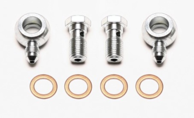Wilwood 220-11565 - Banjo Fitting Kit -3 male to 7/16 Banjo Bolts & Crush Washers (2 qty)
