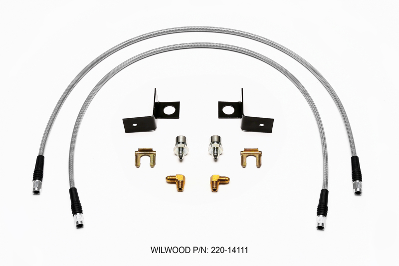 Wilwood 220-14111 - Flexline Kit 30 inch -3 3/8-24 IF 1/8 NPT 90 Degree Wilwood 220-14111 - Flexline Kit 30 inch -3 3/8-24 IF 1/8 NPT 90 Degree