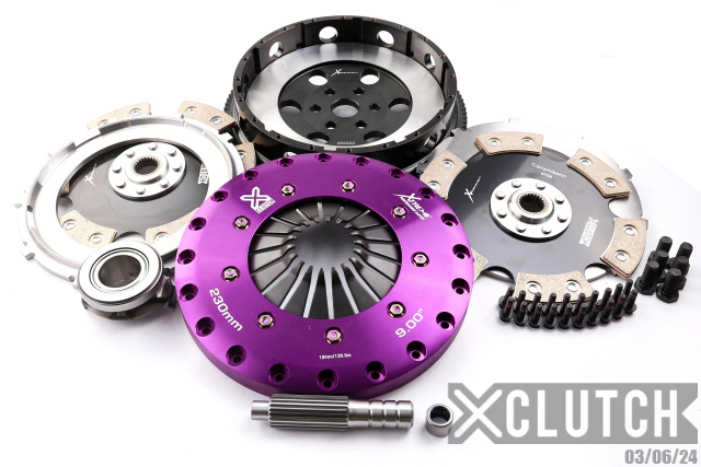 XCLUTCH XKMZ23530-2E - 06-07 Mazda Mazdaspeed 3 2.3L Turbo 9in Twin Solid Ceramic Clutch Kit