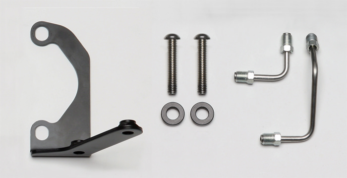 Wilwood 220-15047 - Tandem Master Cylinder to Prop Valve Bracket R/H & Line Kit